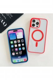 Iphone 15 Pro Magsafe Destekli Kablosuz Şarj Uyumlu Renkli Kılıf - 3