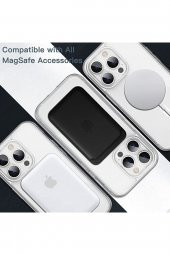 Iphone 12 Pro Max Uyumlu Mag Safe Özellikli Şeffaf Kılıf - 3