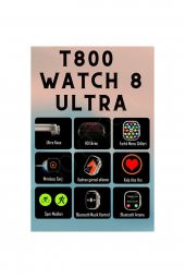 Watch 8 T800 Ultra Akıllı Saat Ios Andorid Destekli Arama Özeliği Sensörlü - 3