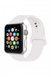 Apple Watch Uyumlu Kordon 2 3 Seri 42 Mm Ve Silikon Kordon Kayış - 2