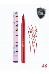 Kırmızı Eyeliner, Likit Kalem Eyeliner, Suya Dayanıklı, Yoğun Pigmentli - 1