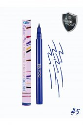 Mavi Eyeliner, Likit Kalem Eyeliner, Suya Dayanıklı, Yoğun Pigmentli - 1