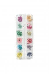 Tırnak Süsleme Kurutulmuş Gerçek Çiçek Nail Art Süsleme 3d Çiçek Model - 1