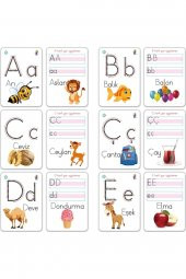 Cırcle Toys Harfler Yaz-sil Aktivite Kartları Çift Taraflı 32 Kart - 3