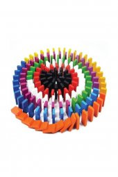 100 Parça Renkli Ahşap Domino - 2