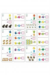 Yaz Sil Eğitici Aktivite Zeka Kartları Sayılar Flash Cards - 3