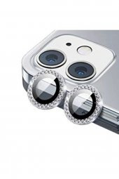 Iphone 11 Uyumlu Taşlı Kamera Lens Koruyucu - 1