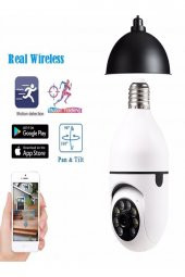 360 Ptz Ip Kamera Gece Görüş Kablosuz Bebek Güvenlik Akıllı Ampul Wifi Kamera E27 Duy Tip - 2
