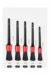 Detail Dash Brush Oto Detay Fırçası Seti 5 li Kaliteli Detaylı Farklı Boyutlarda Fırça Seti - 2