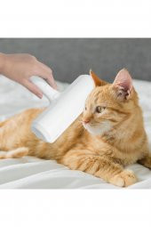 Hazneli Kedi Köpek Evcil Hayvan Kazak Kıyafet Elbise Halı Yatak Tüy Temizleyici Kıl Toz Toplayıcı - 1