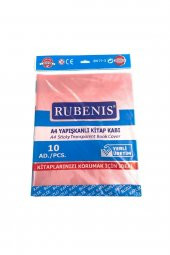 Rubenis A4 Yapışkanlı Buzlu Şeffaf Kitap Kabı 10lu Farklı Renk Seçenekleriyle - 1