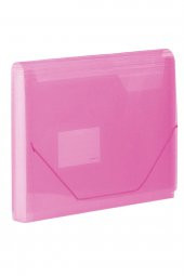 KRAF Körüklü Dosya 13 Cep Lastikli F4302 Pembe - 1