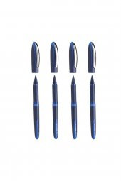 SCHNEIDER One Business 0,6 Mm Roller Imza Kalemi Mavi 4 Adet - 1
