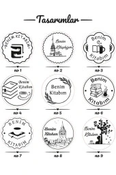 Kişiye Özel Kitap Mührü İsim Yazılı Kitap Mührü Özel Damga R5814-01 - 3