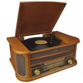 Mikado Nostalgia Mn-P325 Dönence Pikap Ahşap 2X5w Stereo Spk Mp3 Çalar Usb-Radyo-Cd-Kaset -Bt Müzik - 1