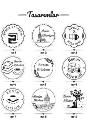 Kişiye Özel Kitap Mührü İsim Yazılı Kitap Mührü Özel Damga R5814-02 - 3