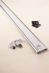 HS 2821 20W Sensörlü Bant Armatür 4000K Mıknatıslı 60cm - 3