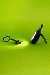 Keychain Light 6w Ledli Mini Projektör Beyaz Işık USB şarjlı thumbnail 3