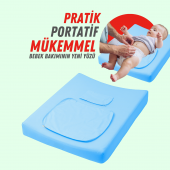 XPERMATE Bebek Alt Açma Minderi Yıkanabilir Kılıf, Kundaklı Alt Değiştirme Minderi 60x80x10cm Mavi - 1