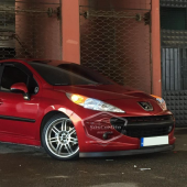 Peugeot 207 2006-2014 Uyumlu Üniversal Astra H lip Esnek Ön Lip 2 Parça Tampon Altı Dil Karlık Ön Ek - 7