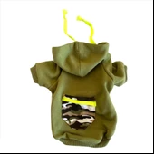 Athletique Green Camouflage Kapşonlu Sweat Köpek Kazağı - 2