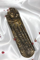 Seramik Çubuk Tütsülük Uzun Buda 5li Budha Gold thumbnail 3