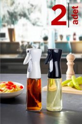 Kapris 2 li Yağdanlık Sprey Air Fryer Cam Yağlık Mist Püskürtücü 225 ML 15717 - 1