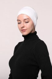 Kadın Penye Dikişsiz Tesettür Bandana Bone Spor Saç Bandı - 3