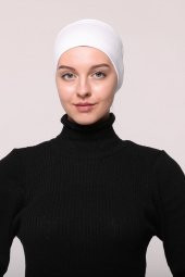 Kadın Penye Dikişsiz Tesettür Bandana Bone Spor Saç Bandı - 4