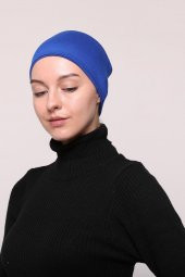 Kadın Penye Dikişsiz Tesettür Bandana Bone Spor Saç Bandı - 7