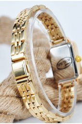 Kadın Kol Saati Vintage Altın Renk Siyah Renk Kadran Şık Sade Zarif Tasarım Su-815 thumbnail 3