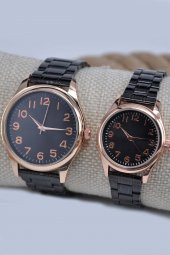 Bakır Siyah Renk Yeni Sezon Çiftlere Özel Sevgili Saati Su-681 - 2