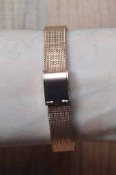 Rose Renk Ayarlanabilir Hasır Kordonlu Şık Sade Kadın Kol Saati Su-437-001 - 2