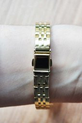 Altın Renk Şık Vintage Kadın Kol Saati Su-538-001 thumbnail 2