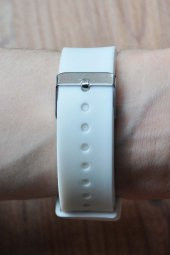 Beyaz Silikon Kordonlu Tuşlu Led Unisex Kol Saati Su-470-010 thumbnail 3