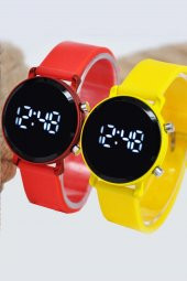 Sarı Ve Kırmızı Renk Iki Adet Çocuk Kol Saati Su-480 - 1