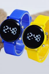 Sarı Lacivert Şirin Tasarım İki Adet Taraftar Çocuk Kol Saati Su-481 thumbnail 1