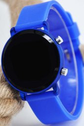 Mavi Renk Silikon Kordonlu Led  Erkek Çocuk Kol Saati Su-473 thumbnail 2
