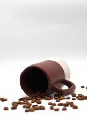 Tardan HANS  Seramik Kupa 350 ml XKAHVERENGİ - 2