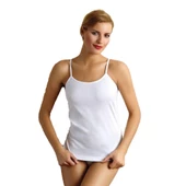 6 Adet Anıt Bayan İp Askılı Ribana Atlet Renk Seçenekli 2101 thumbnail 1