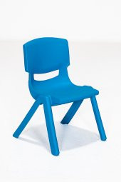 Sandalie Junior 6 Adet Ergonomik Konforlu Anaokulu Kreş Çocuk Sandalyesi - Mavi - 2