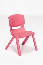 Sandalie Junior 6 Adet Ergonomik Konforlu Anaokulu Kreş Çocuk Sandalyesi - Pembe - 2