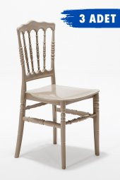 Sandalie 3 Adet Miray Cappucino Pratik Sandalye / Balkon-Bahçe-Mutfak - 1