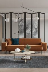 Sandalie Loft Üçlü Salon&Oturma Odası Kanepe - Kiremit - 1