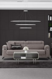 Sandalie Veyron Üçlü Salon&Oturma Odası Kanepe - Antrasit - 1