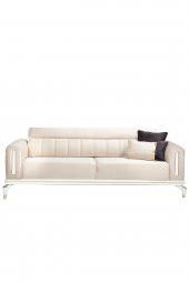 Sandalie Bella Gold Üçlü Salon&Oturma Odası Kanepe - Krem - 3