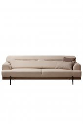 Sandalie Linen Üçlü Salon&Oturma Odası Kanepe - Krem - 3