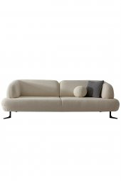 Sandalie Rose Üçlü Salon&Oturma Odası Kanepe - Krem - 3