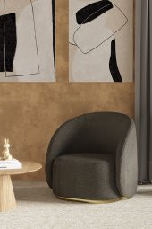 Sandalie Teddy Berjer Salon&Oturma Odası - Antrasit - 1