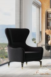 Sandalie Bella Berjer Salon&Oturma Odası - Siyah - 1